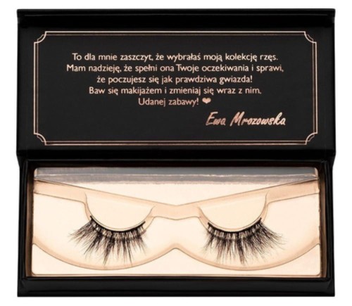 Luksusowe sztuczne rzęsy 3D połówki na pasku na ponad 30 użyć Lash Me Up! Honey Bunny by Ewa Mrozowska