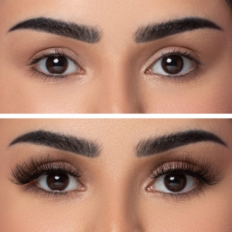 Luksusowe sztuczne rzęsy 3D na przezroczystym pasku na ponad 30 użyć Lash Me Up! Addicted to you