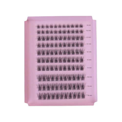 Kępki rzęs Lash Me Up! Aurora 8-16 mm Queen Size Box 120 sztuk rzęsy bondingowe