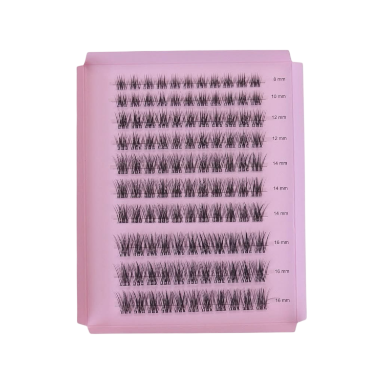 Kępki rzęs Lash Me Up! Aurora 8-16 mm Queen Size Box 120 sztuk rzęsy bondingowe