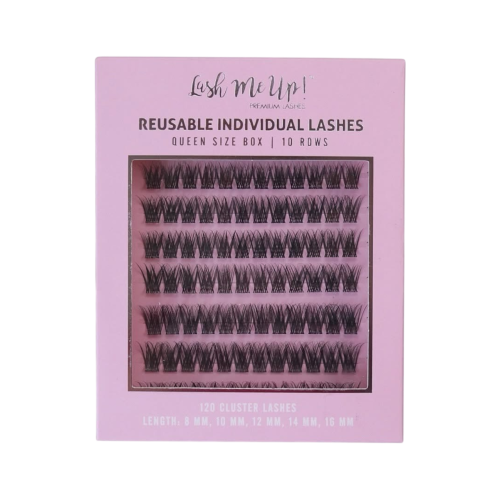 Kępki rzęs Lash Me Up! Bella 8-16 mm Queen Size Box 120 sztuk rzęsy bondingowe