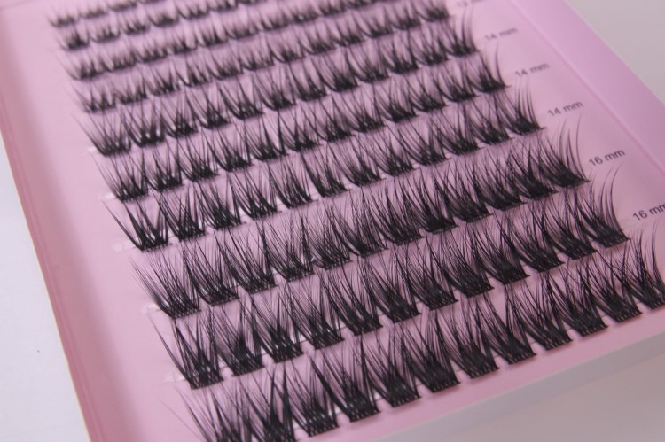 Kępki rzęs Lash Me Up! Bella 8-16 mm Queen Size Box 120 sztuk rzęsy bondingowe