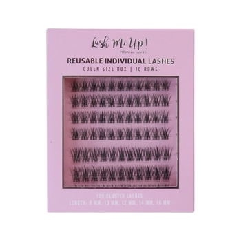 Kępki rzęs Lash Me Up! Aurora 8-16 mm Queen Size Box 120 sztuk rzęsy bondingowe