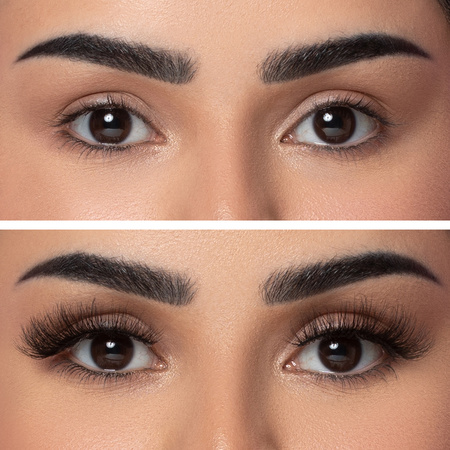 Luksusowe sztuczne rzęsy 3D na przezroczystym pasku na ponad 30 użyć Lash Me Up! Addicted to you