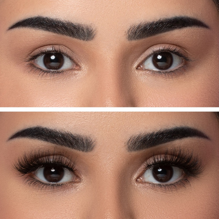 Luksusowe sztuczne rzęsy 3D na przezroczystym pasku na ponad 30 użyć Lash Me Up! Crazy In Love