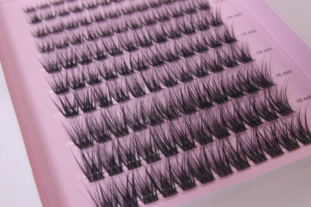 Kępki rzęs Lash Me Up! Bella 8-16 mm Queen Size Box 120 sztuk rzęsy bondingowe